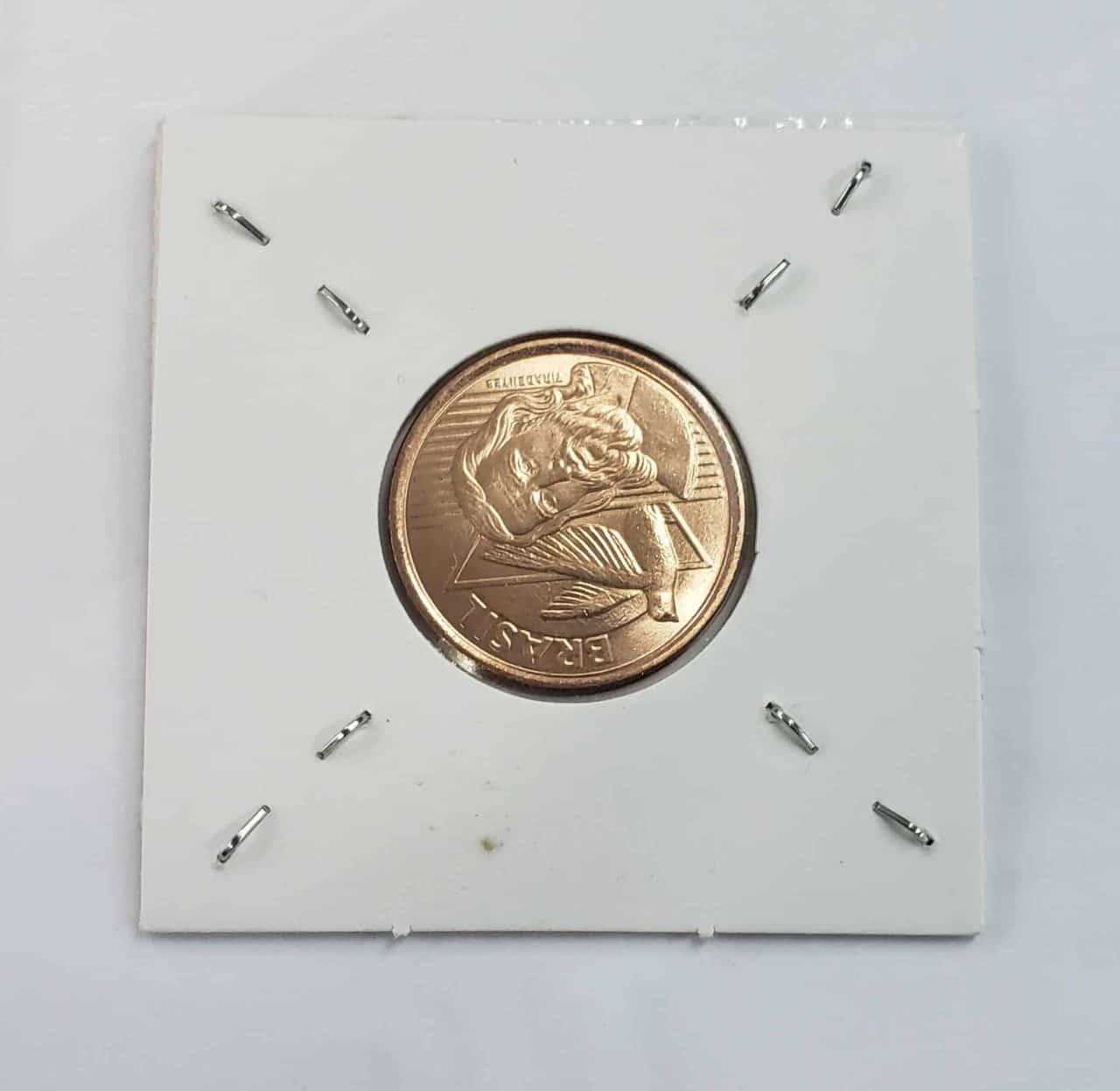 Lançamento 5 centavos 2023 reverso horizontal a esquerda
