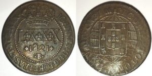 LXXX réis cobre 1821 B