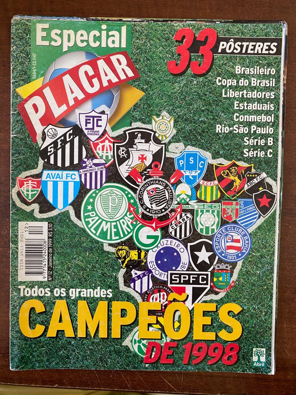 Revista Placar Especial - Todos os Campeões de 98