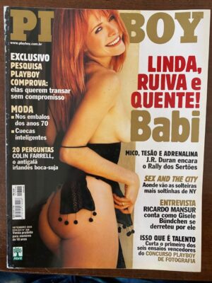 Revista Playboy N 338 - Babi - Setembro 2003