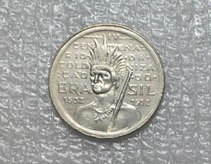 100 Réis de 1932 - Indio - da série vicentina - Soberba