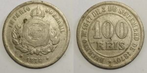 100 réis liso cup niq 1874