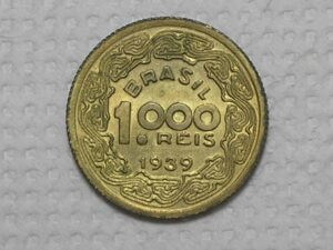 1.000 Réis - 1939 / Tobias Barreto / Bz/Al / Flor de cunho / m410.1