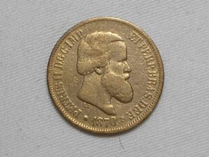 20 Réis - 1870 / Império de Petrus 2º / Mbc - Bronze / Data escassa