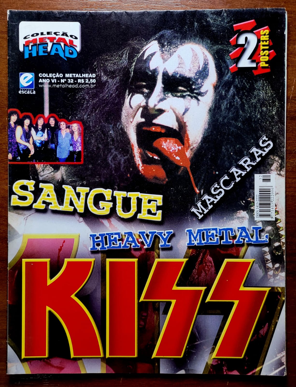 Colecao Metal Head No 32 Kiss Revista Poster 1 Casa do Colecionador