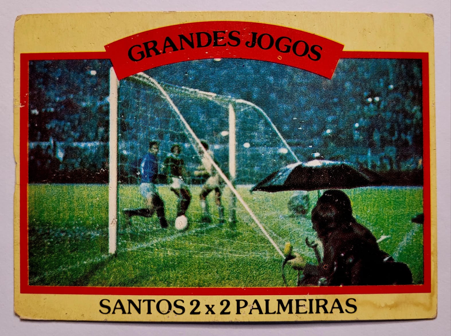 Ping Pong Futebol Cards Grandes Jogos N B Santos X Palmeiras Casa Do Colecionador