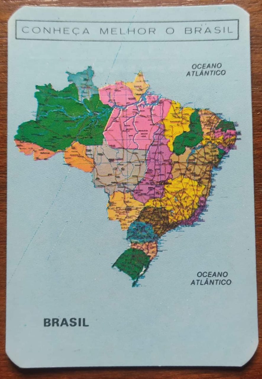 Calendário de Bolso (Tema Mapas) Ano 1981