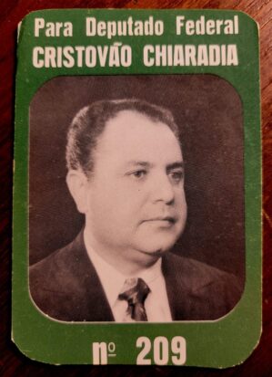 Calendário de Bolso (Tema Política) Cristovão Chiaradia - Deputado Federal Ano 1978/79