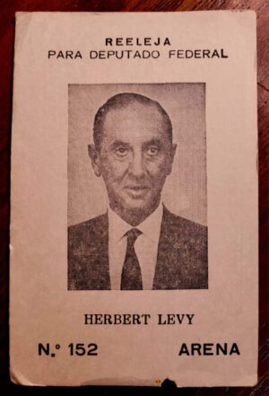 Calendário de Bolso (Tema Política) Herbert Levy (Arena) Deputado Federal - Ano 1970/71