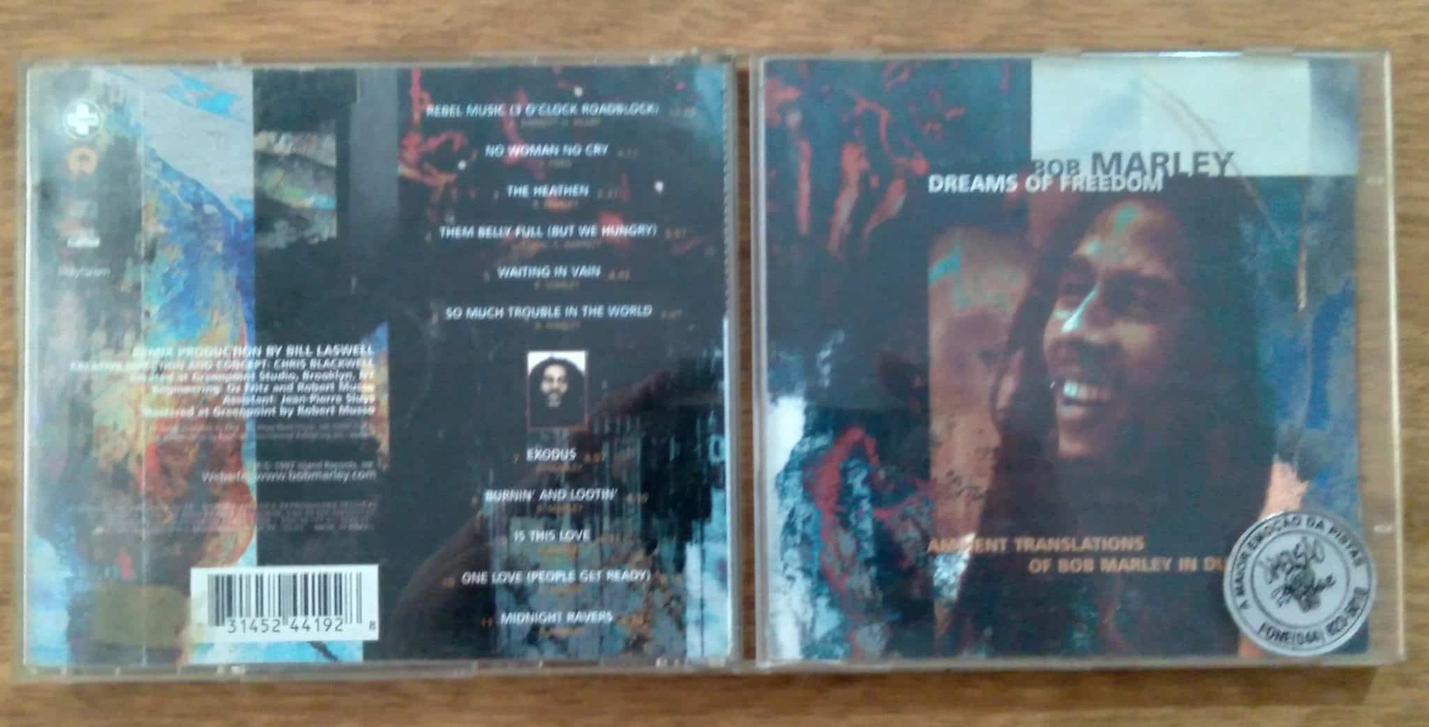 Cd Bob Marley Dreans of Freedom. No woman no cry Rebel music.