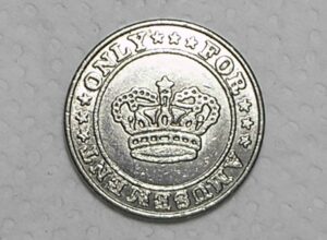 Ficha Inglesa - Only for Amusement / Ni / box47