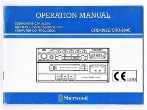 Manual Do Usuario Toca Fitas Sherwood CRD 329E - CRD 394E
