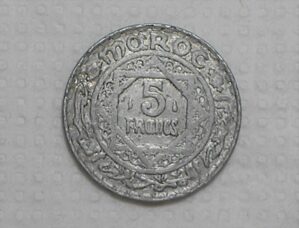 Marrocos) 5 Francs - 1951 / Ah-1370 / Al / box45.2