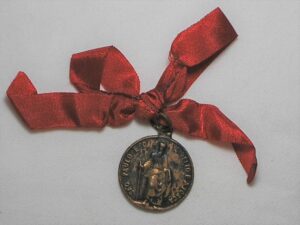 Medalha São Paulo - Pela Constituição de 1932 - com olhal e fita - Bronze
