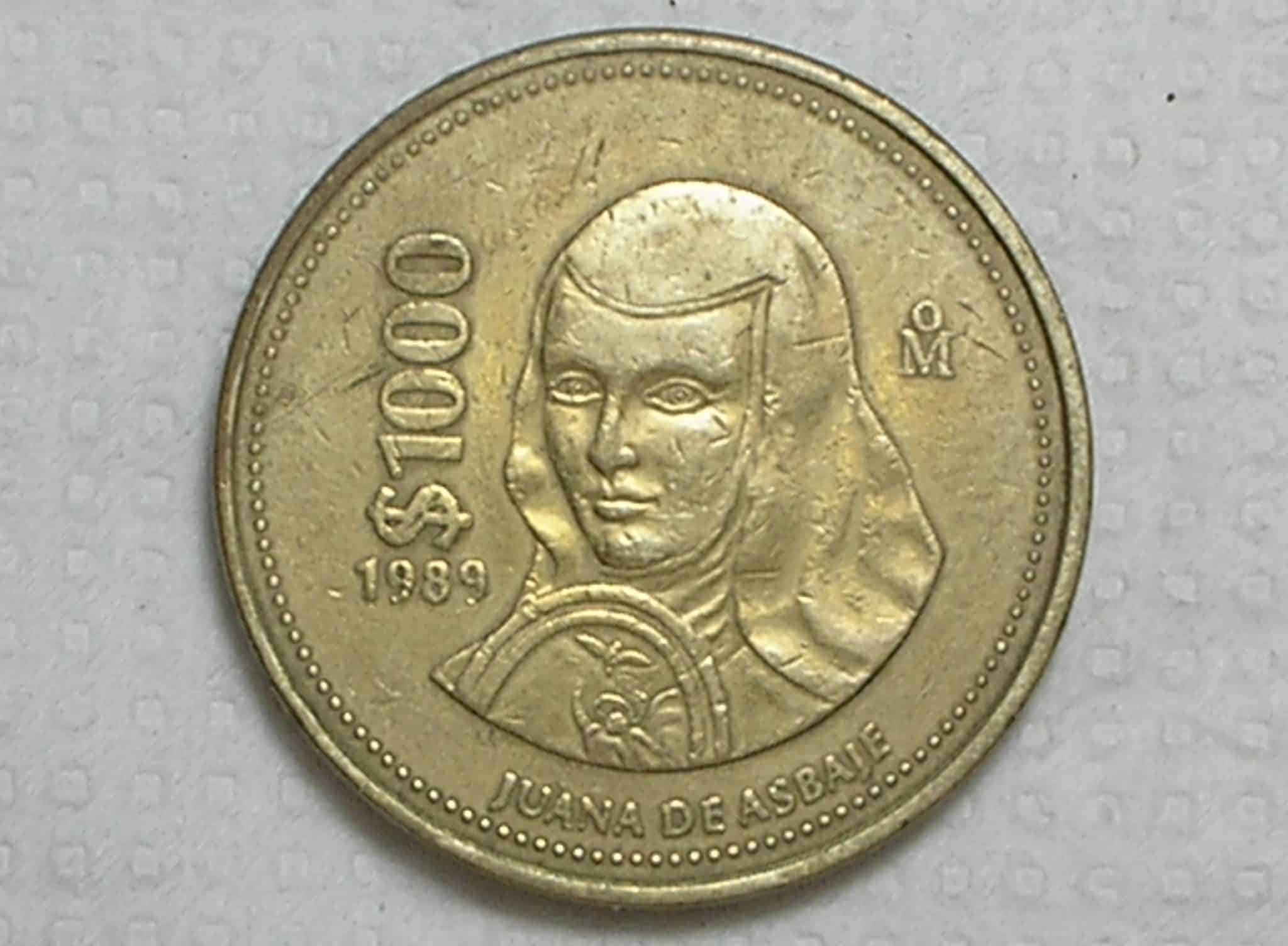 Mexico) 1.000 Pesos - 1989 / 30mm - 15g. / Bz/Al / box45
