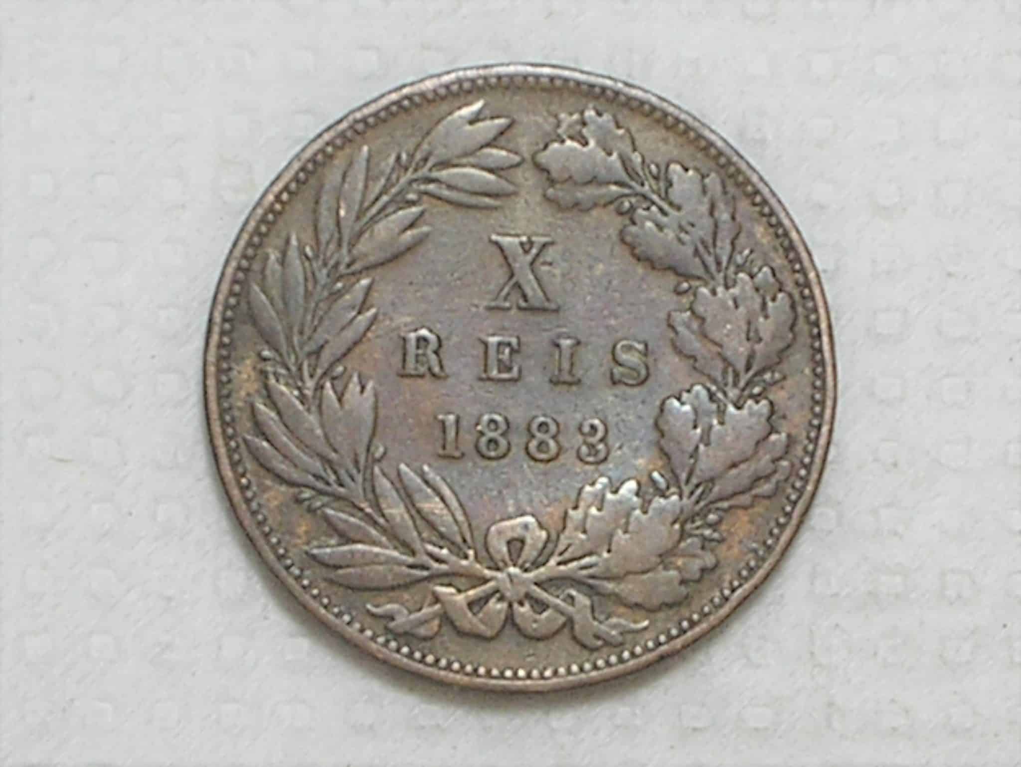 Portugal) V Reis - 1883 / D. Luiz / Bronze / box46