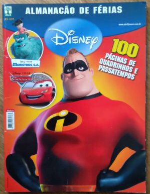 Revista Almanacao de Férias 5. Incriveis Monstros SA Carros.