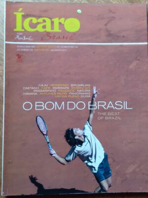 Revista de bordo Varig Ícaro Brasil 206. O bom do Brasil. Bromelias. Café. Passarinho.