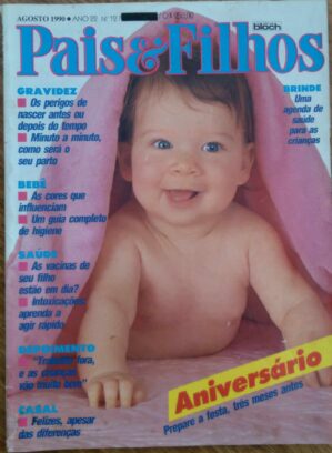 Revista País e filhos 264. Ed Bloch 1990. Aniversário festa gravidez saúde.
