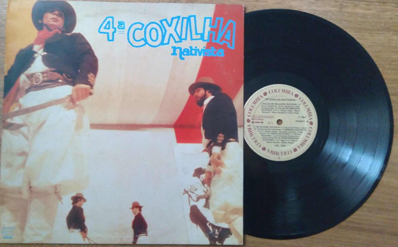 Vinil lp 4^ Coxilha Nativista. Polca de relação Peão ponteiro Vento do sul.