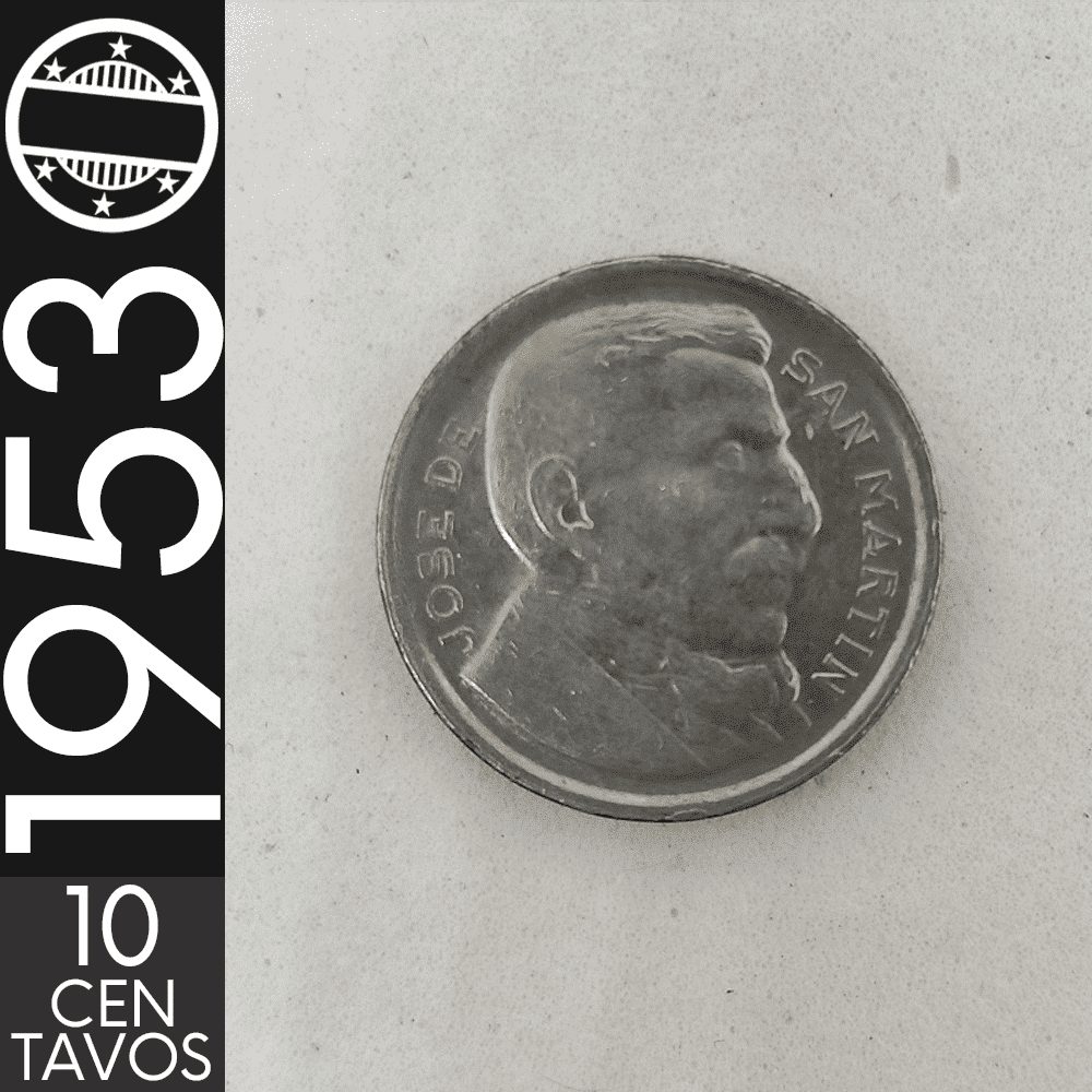 10 Centavos || 1953 || Argentina || MBC – CDS-386