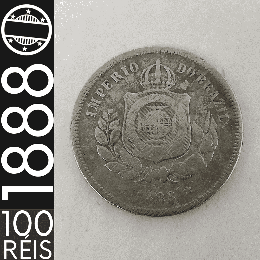 100 Réis || 1888 || Império do Brasil || MBC – CDS-005