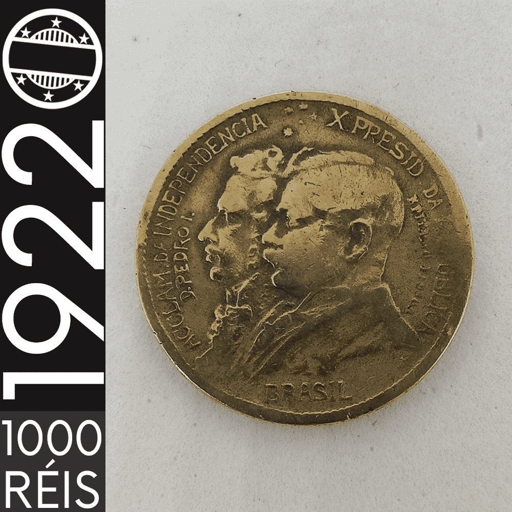 1000 Réis || 1922 || Centenário da Independência || MBC – CDS-054