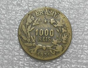 1.000 Réis - 1931 - Símbolo da fortuna / Bz/Al