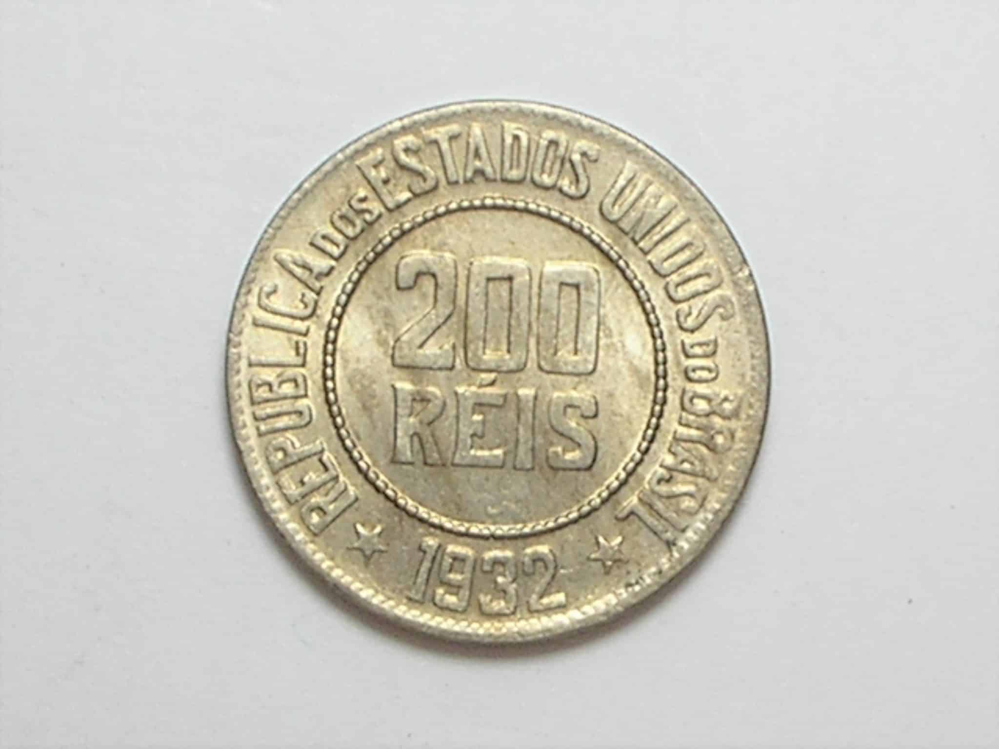 200 Réis - 1932 / Série busto da república / Sob/Fc - Escassa e raro nessa conservação