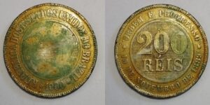 200 réis fundo linhado 1900