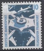 3e8 Filatelia Selo Alemanha Aeroporto De Frankfurt 1988 Carimbado Selos Postais