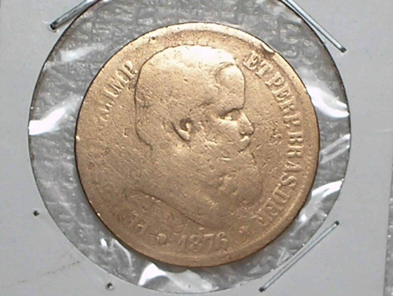 - 40 Réis - 1876 / Data Rara - bem conservada - data preservada visivel.