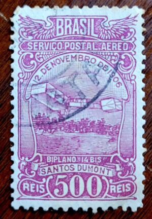 Aéreos - RHM A020 (Usado) Aeronáutica - 14 Bis do Santos Dumont - 28/10/1929 (Selos do Brasil)