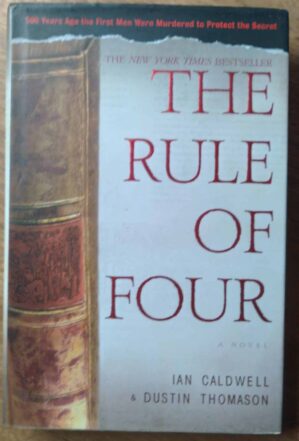 Book em inglês The rule of four. Ian Caldwell. Ed Dial Press.