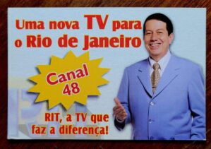 Calendário de Bolso (Tema Propaganda) Canal 48 - Uma nova TV para o RJ - Bandeirantes - Ano 2004