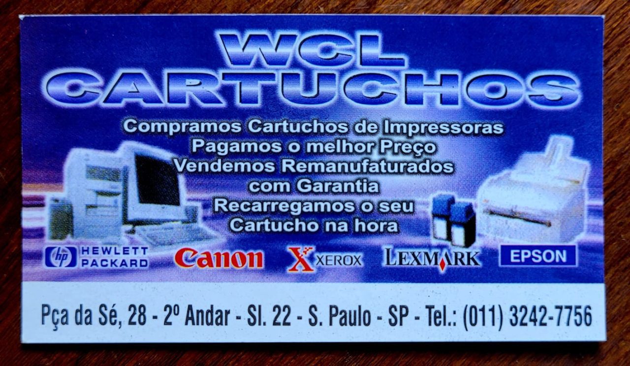 Calendário de Bolso (Tema Propaganda) WCL Cartuchos - São Paulo/SP - Ano 2004