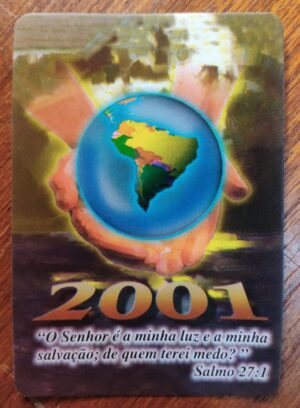 Calendário de Bolso (Tema Religiosos) Ano 2001