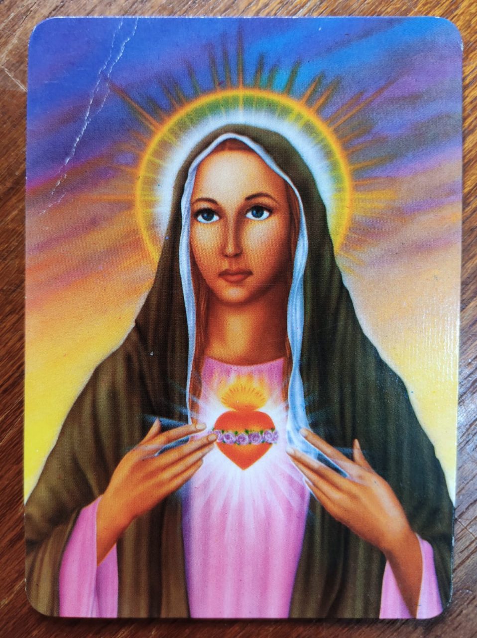| Casa do Colecionador Calendário de Bolso (Tema Religiosos) Imaculado Coração de Maria - Ano 1994 - Calendário Estrangeiro - La Coruña - Espanha