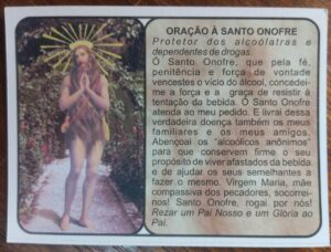 Calendário de Bolso (Tema Religiosos) Oração à Santo Onofre - Ano 2004