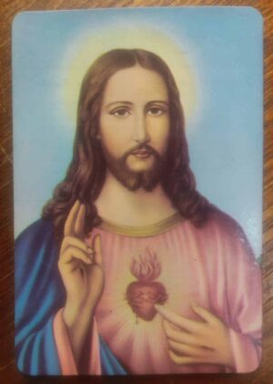 Calendário de Bolso (Tema Religiosos) Sagrado Coração de Jesus - Ano 1984