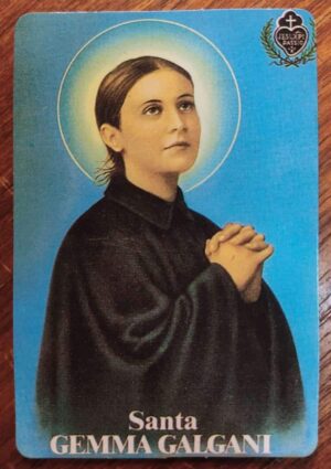 Calendário de Bolso (Tema Religiosos) Santa Gemma Galgani - Ano 1997 - Calendário Estrangeiro - Oviedo - Espanha