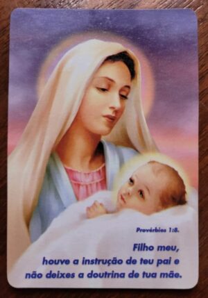 Calendário de Bolso (Tema Religiosos) Virgem Maria com Menino Jesus - Ano 2006