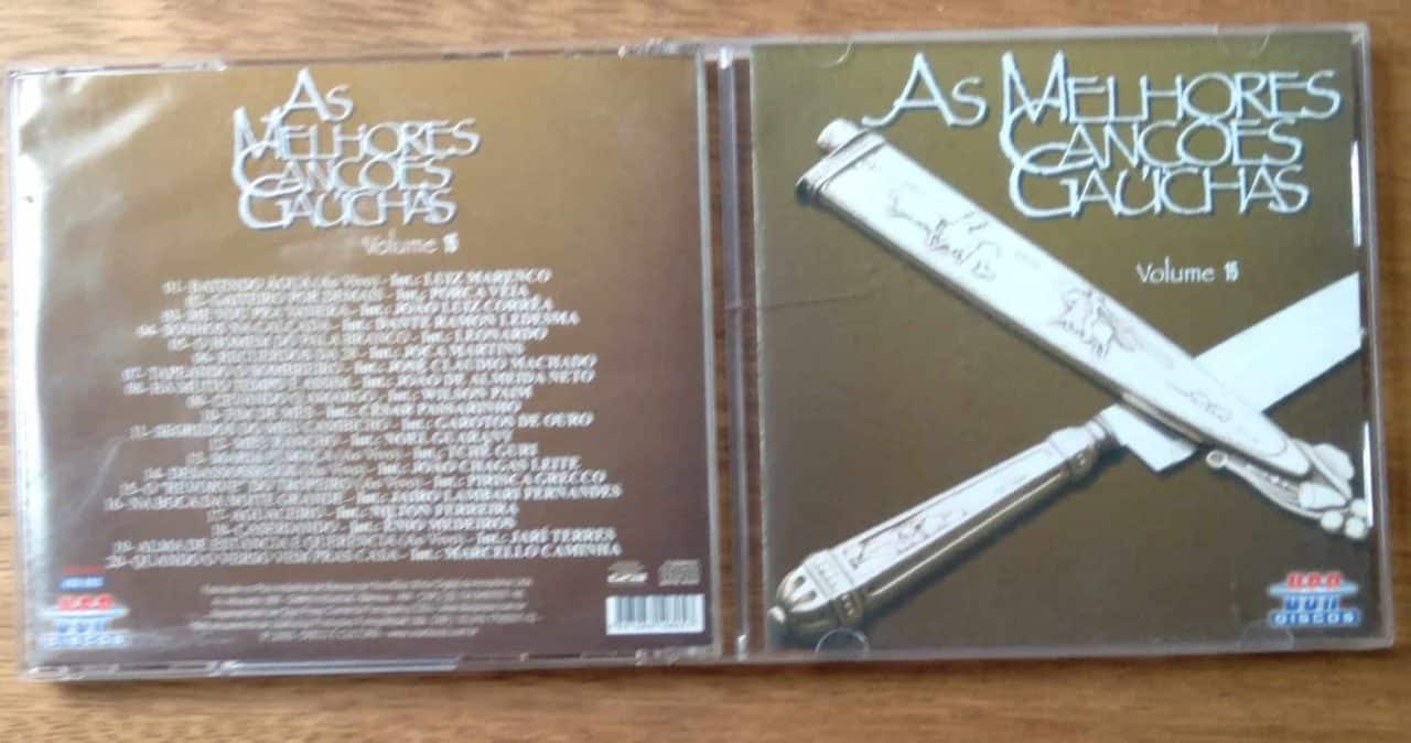 Cd Melhores canções gaúchas vol 15. Batendo água Gaitero por demais.