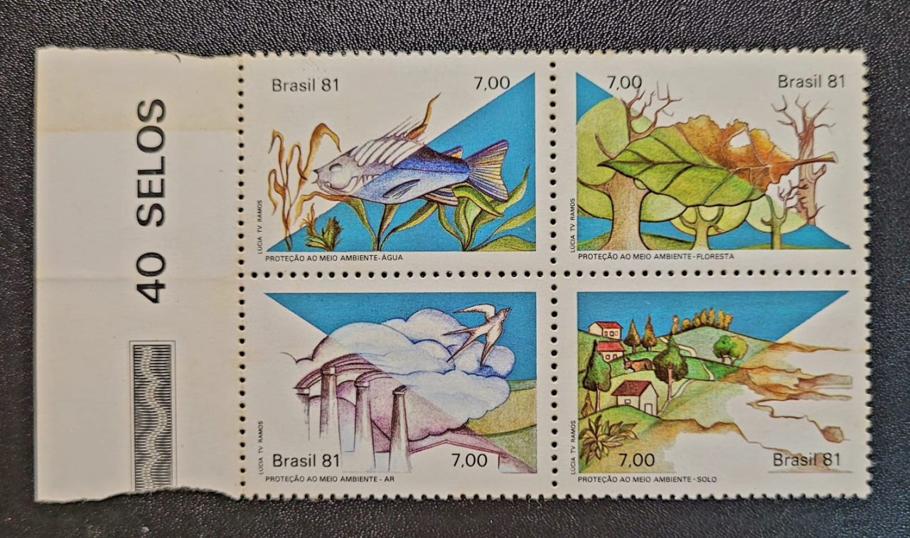 Comemorativos - RHM C1203 a C1206 (Conjunto) Proteção ao Meio Ambiente - 05/06/1981 (Selos do Brasil)