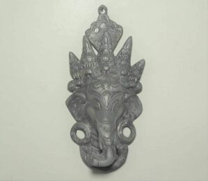 Escultura Em Metal Ferro Macico No Estilo De Ganesha Elefante Deus Indiano O Mais Importante Na Cultura Para Pendurar 3