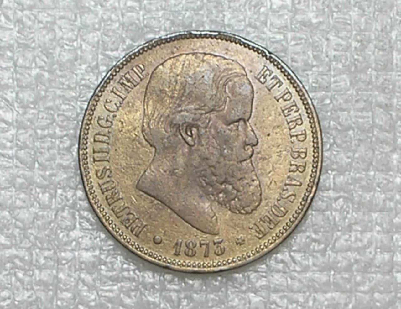 - Lindíssima - 40 réis - 1873 em Bronze do Império / Todas as estrelas perfeitas, anverso e reverso perfeitos quase flor de cunho / Peça eterna pra coleção