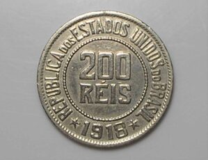 Moeda de 200 Réis de 1918 * Soberba - raro aparecer nesse estado