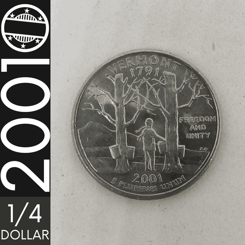Quarter Dollar || 2001 || Vermont || MBC – CDS-366