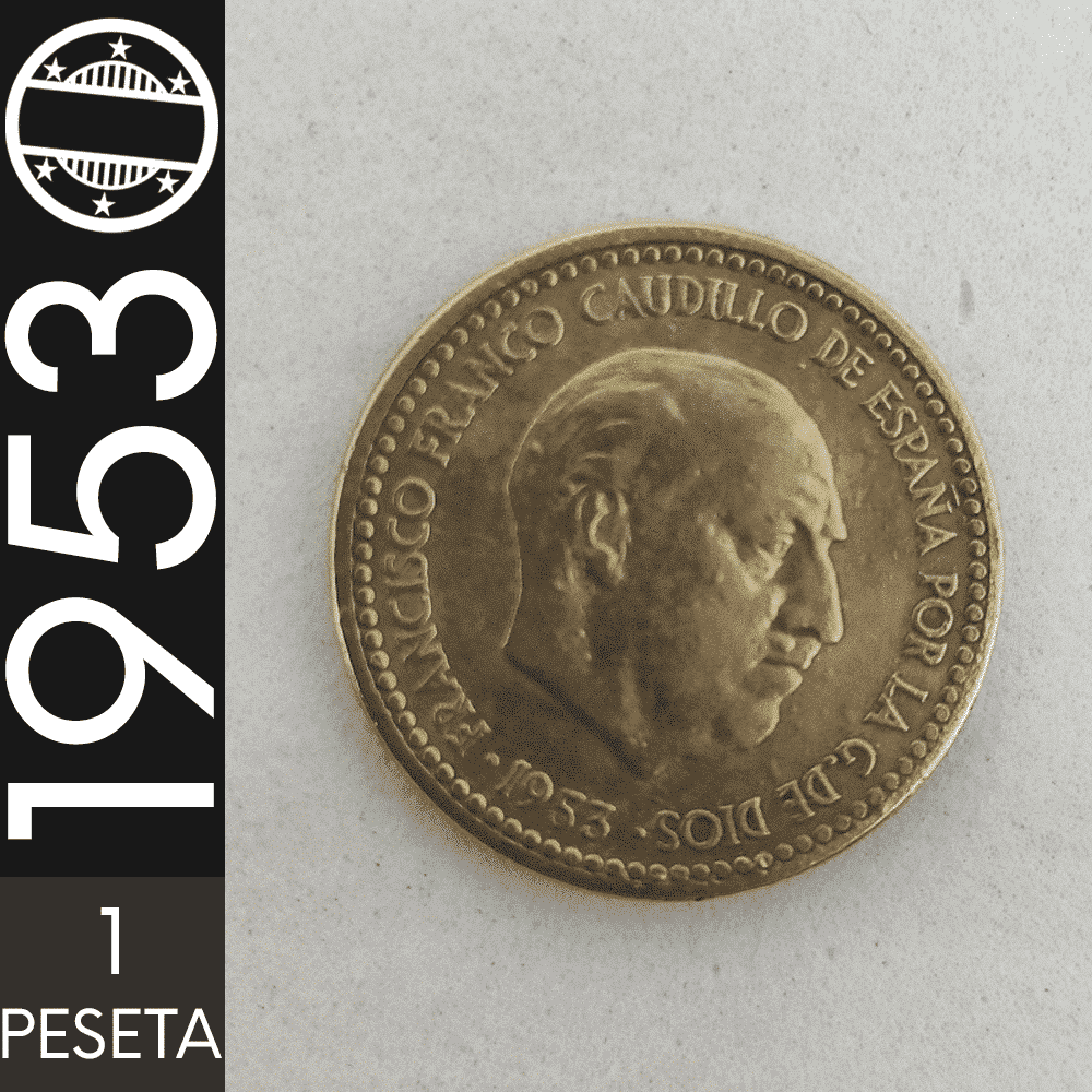 1 Peseta || 1953 || Espanha || MBC – CDS-604
