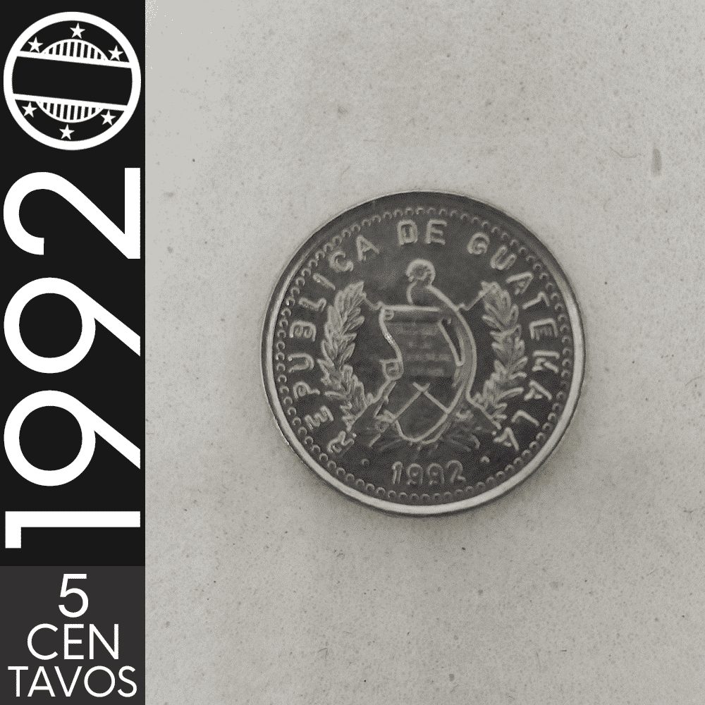 5 Centavos || 1992 || Guatemala || MBC – CDS-541